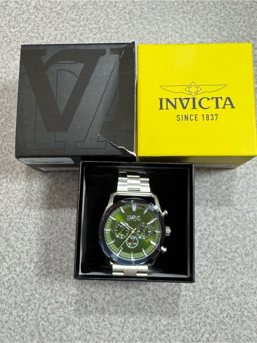 Invicta Speedway Strivax Men's Watch Green 45mm. Steel (50428)
